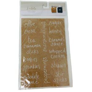White Pantry Decals Labels Container Organizing  Kitchen Food Storage Container